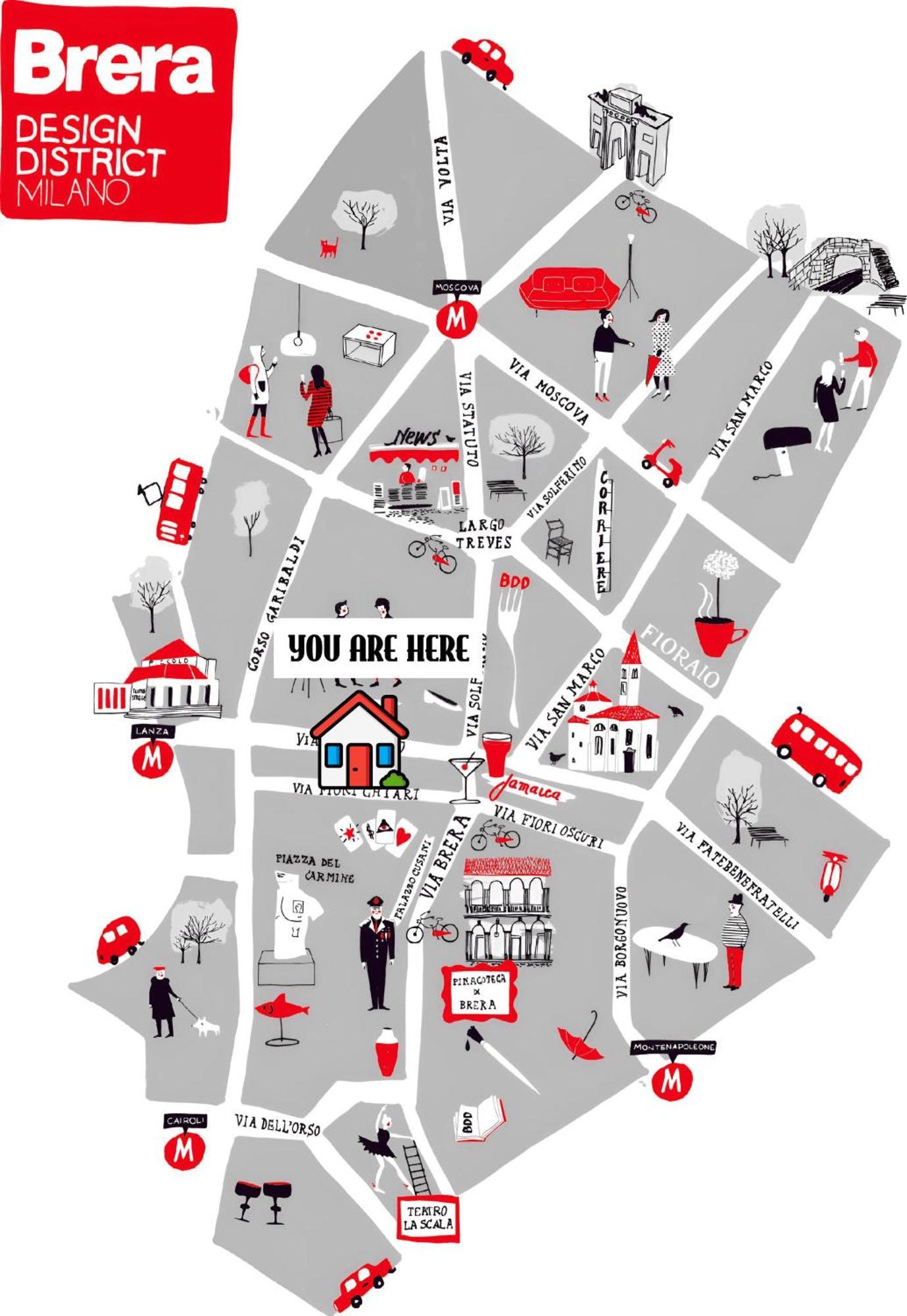 Ferienwohnung Brera Vip Spotlight - Brera - Duomo - Castello Sforzesco - Lanza Metro M2 Mailand Exterior foto